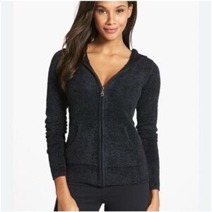 NWT Barefoot Dreams Cozychic Lite Hooded‎ Zip-Up Jacket